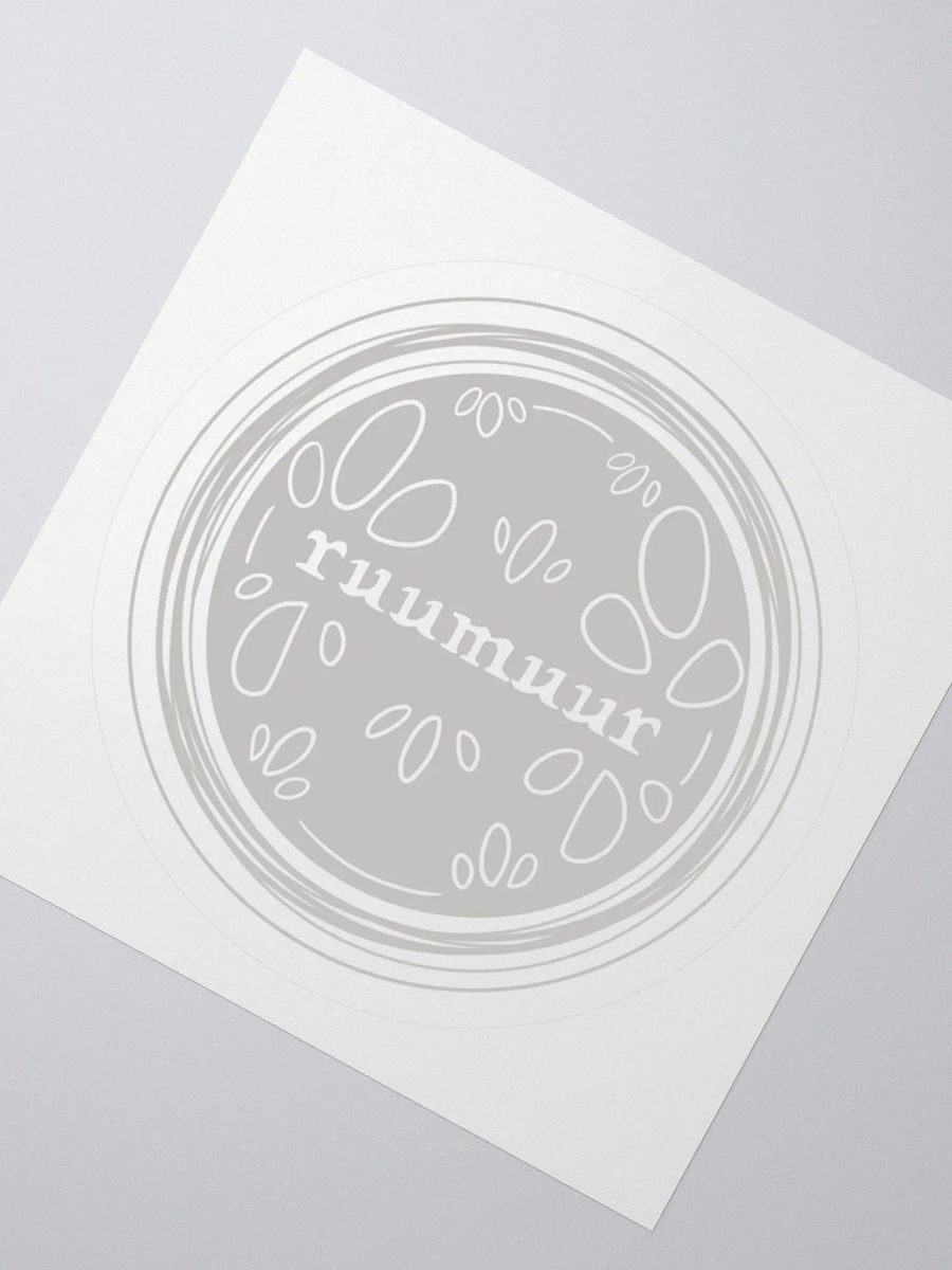 Ruumuur "Timeless" Sticker Logo - Off White product image (2)