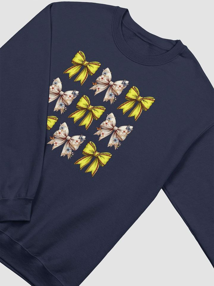 Spring Bows Softball Cozy Classic Crewneck Sweatshirt product image (2)