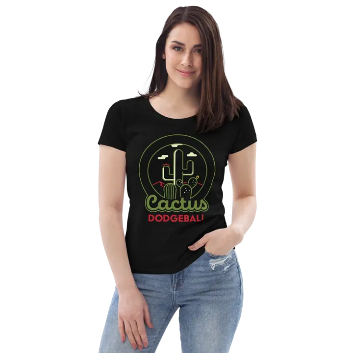 Cactus Dodgeball Women's Fitted Tee product image (1)