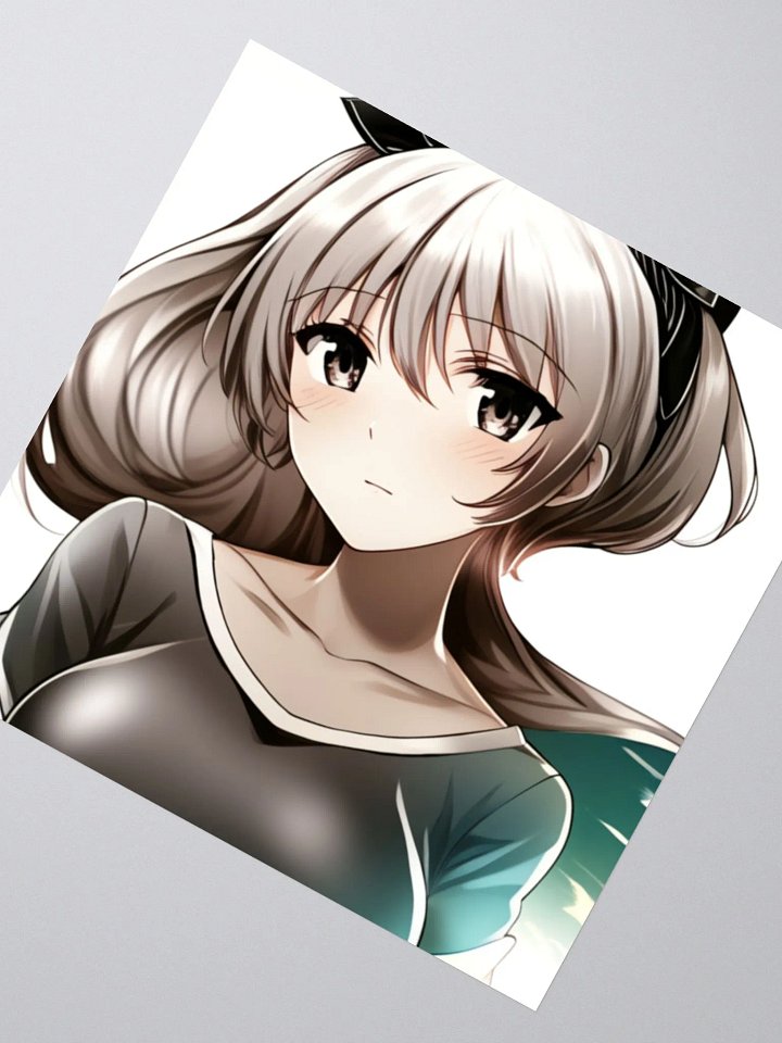 Anime Girl Sticker -original Art- 5.5X5.5 in. product image (2)