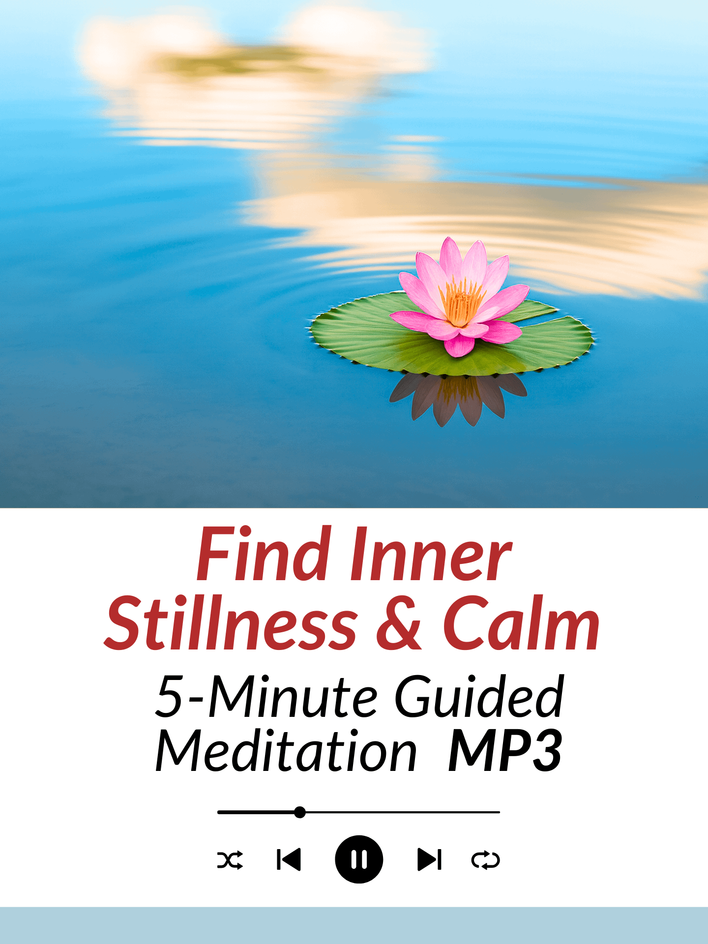 5-Minute Meditation for Inner Stillness & Calm (2-min silence) | MP3 Audio Download product image (1)