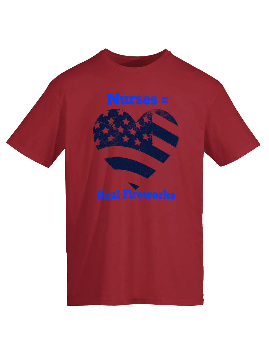 Patriotic Nurses Heart T-Shirt product image (1)