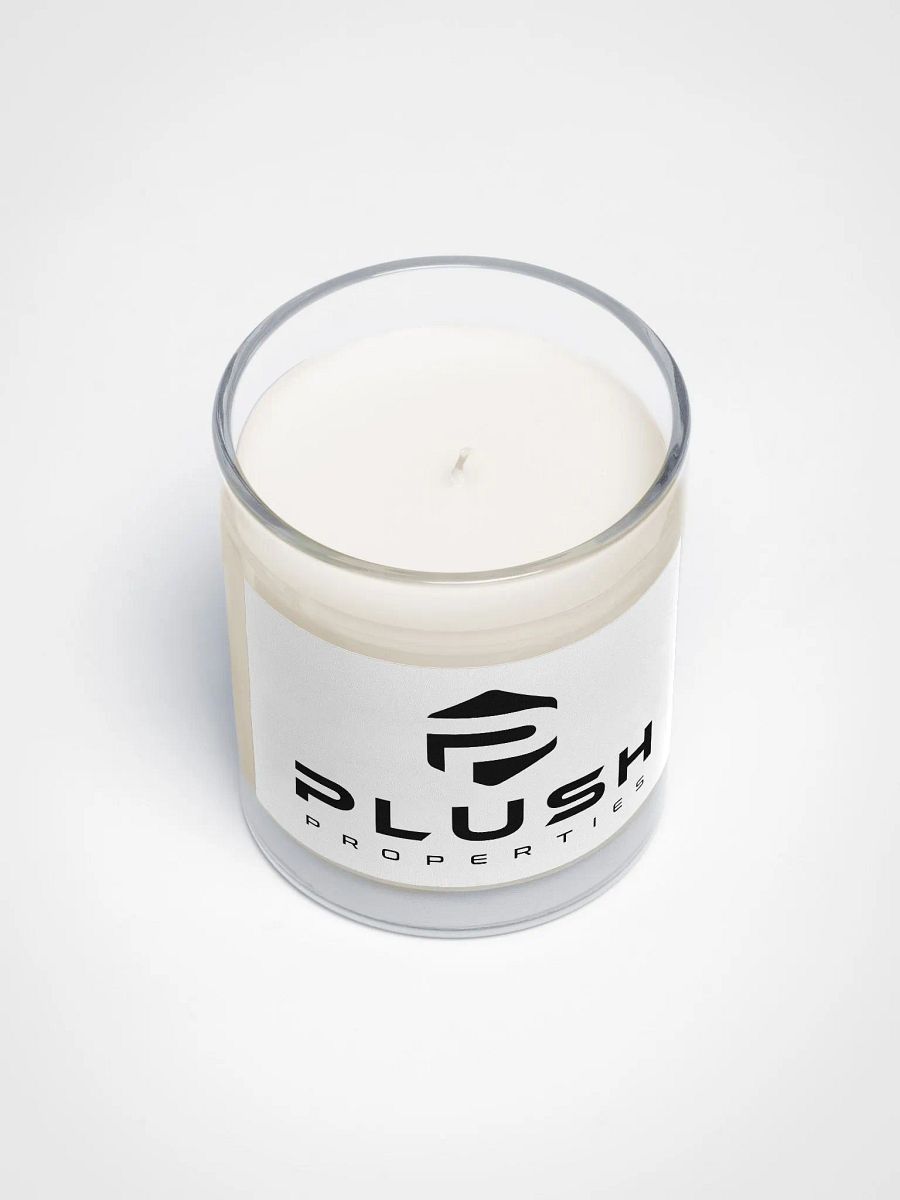 Plush Soy Wax Candle In A Clear Glass Jar product image (3)