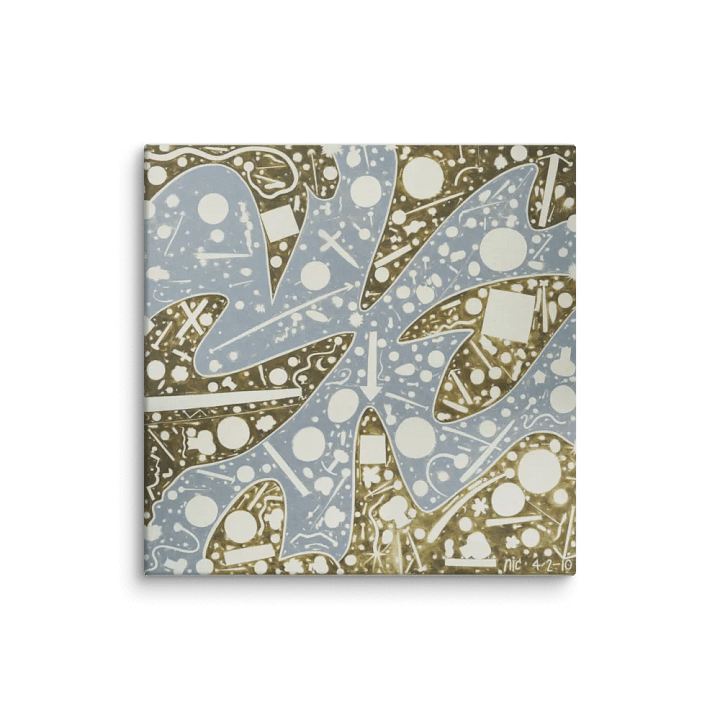 Cartoon Clock on Canvas (32" x 32") product image (1)