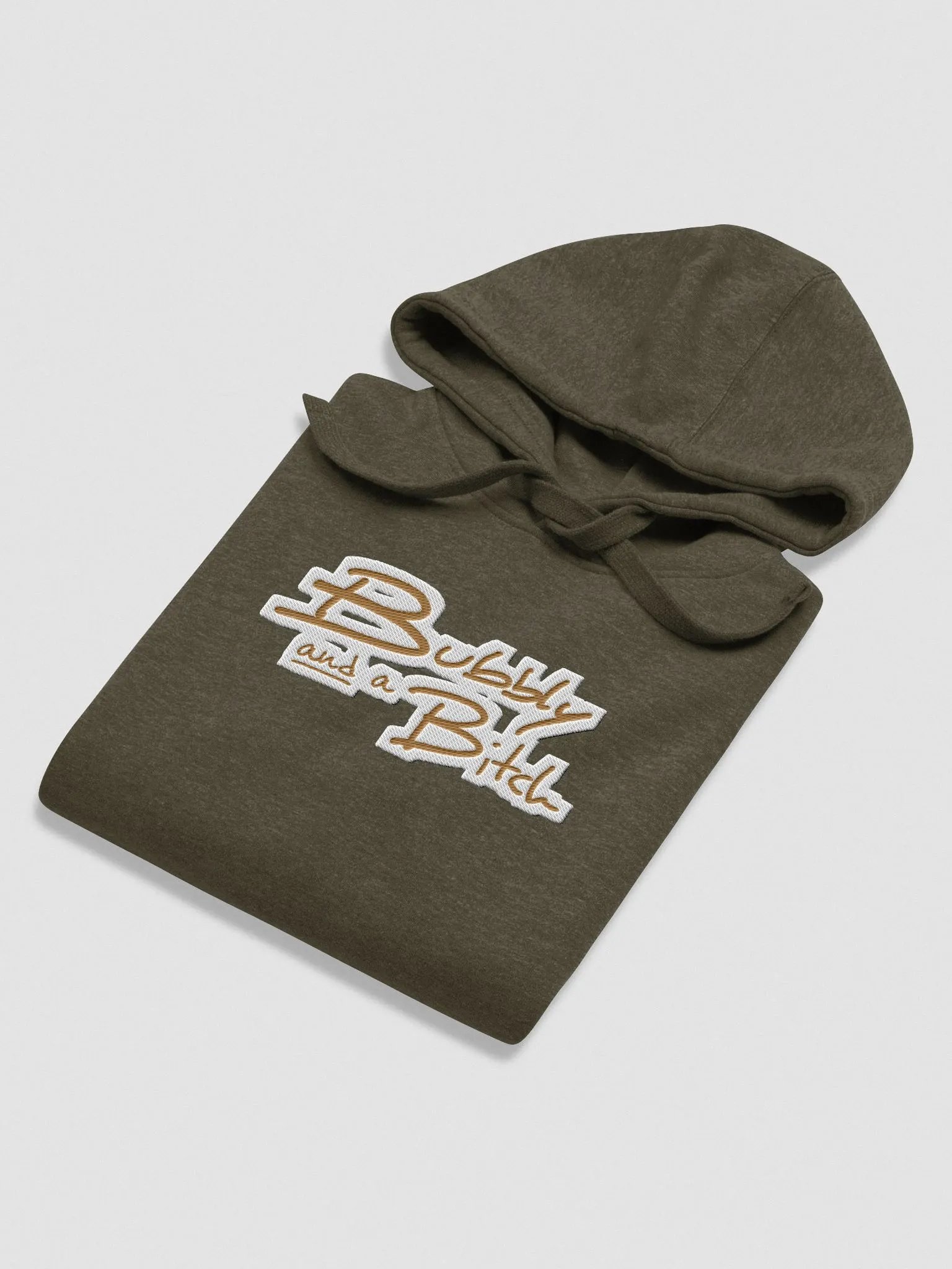 Bubbly and a B*tch (brass bubble design) embroidered heavyweight hoodie product image (20)
