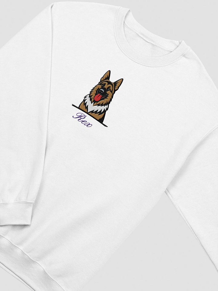 YOUR GERMAN SHEPHERD! / SWEATSHIRT WITH PERSONALIZED NAME / EMBROIDERED product image (1)
