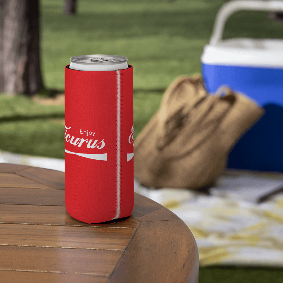 Enjoy Epicurus (Coozie Can Cooler by Sublicolor) product image (6)