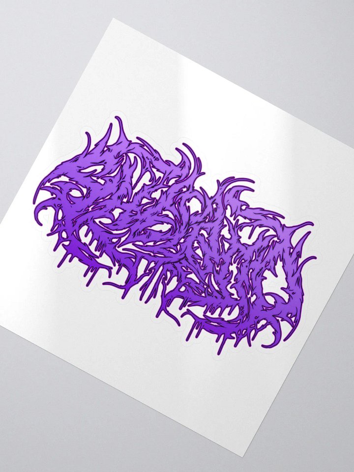 shelBOO Metal Logo Sticker - Purple product image (2)