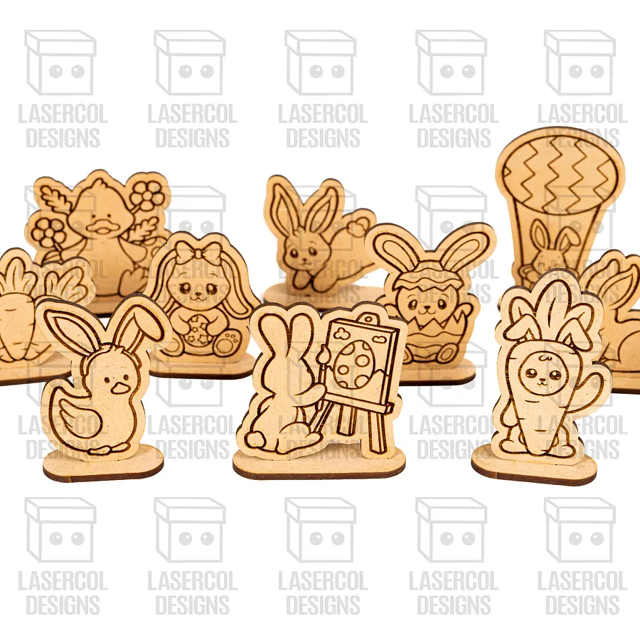 Easter Cutouts With Base Set 2 - Laser Cut Files product image (9)
