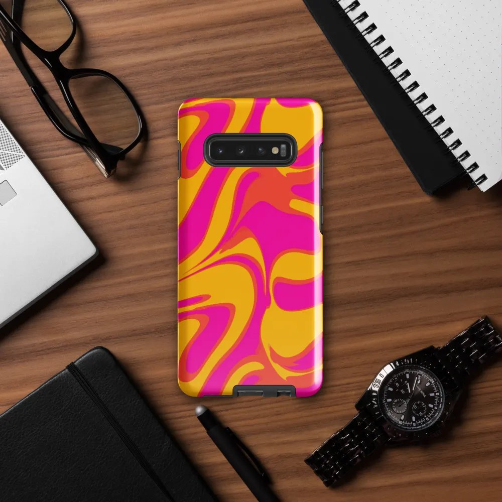 Pink and Yellow Psychedelic Swirls Samsung® Tough Case product image (57)