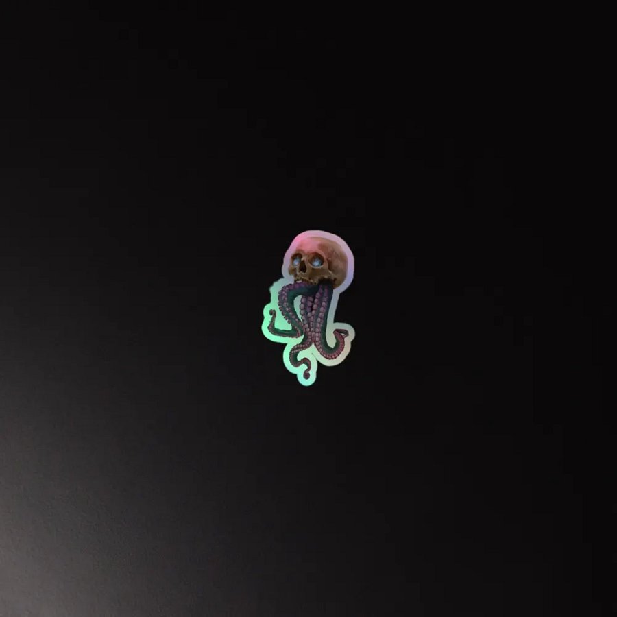 Skull & Tentacles Foil Sticker by Chori product image (2)