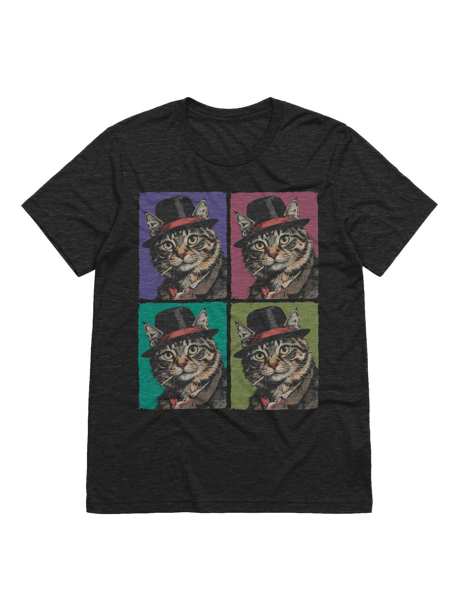 The Smoking Cat Society Triblend T-shirt product image (8)