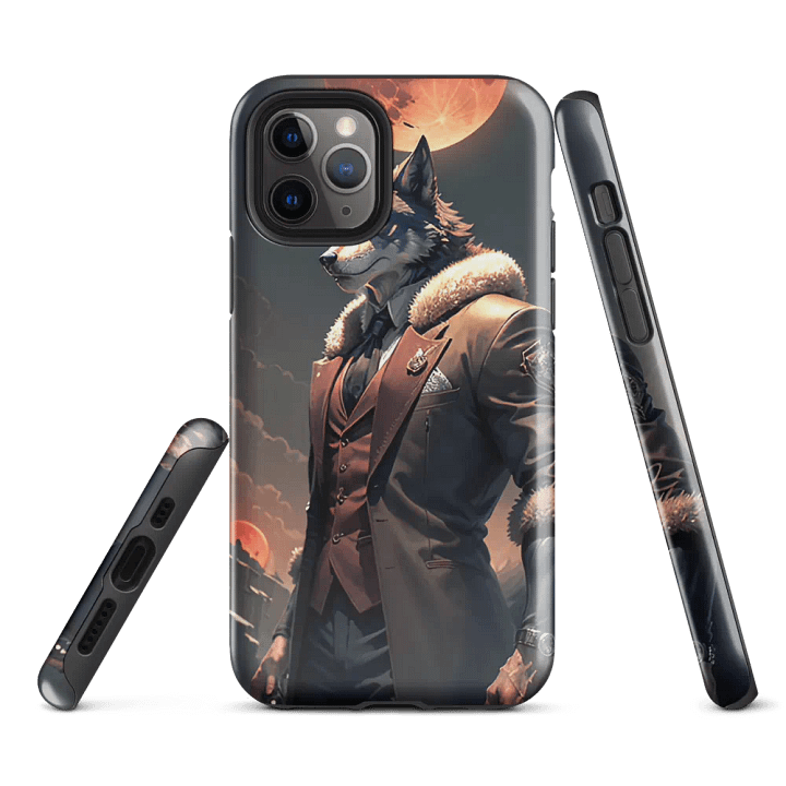 Alpha Wolf iPhone Tough Case - Elegant Beast Design product image (2)