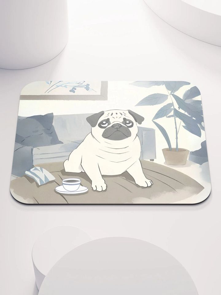 Cozy Pug Mouse Pad product image (2)