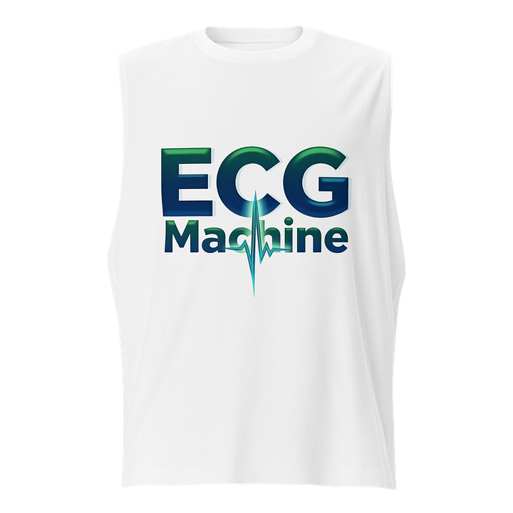 Heartbeat ECG Machine Muscle Tank product image (1)
