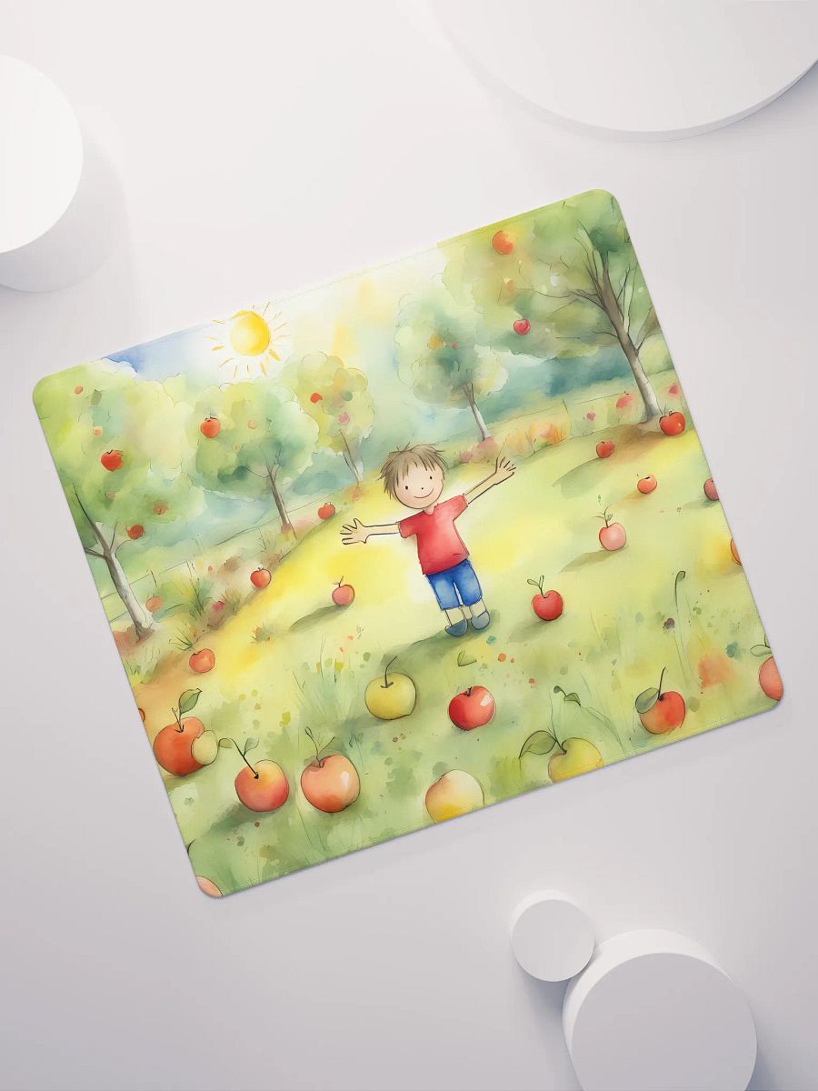 Happy Child in Apple Garden, Gaming Mouse Pad, 2 Sizes product image (7)