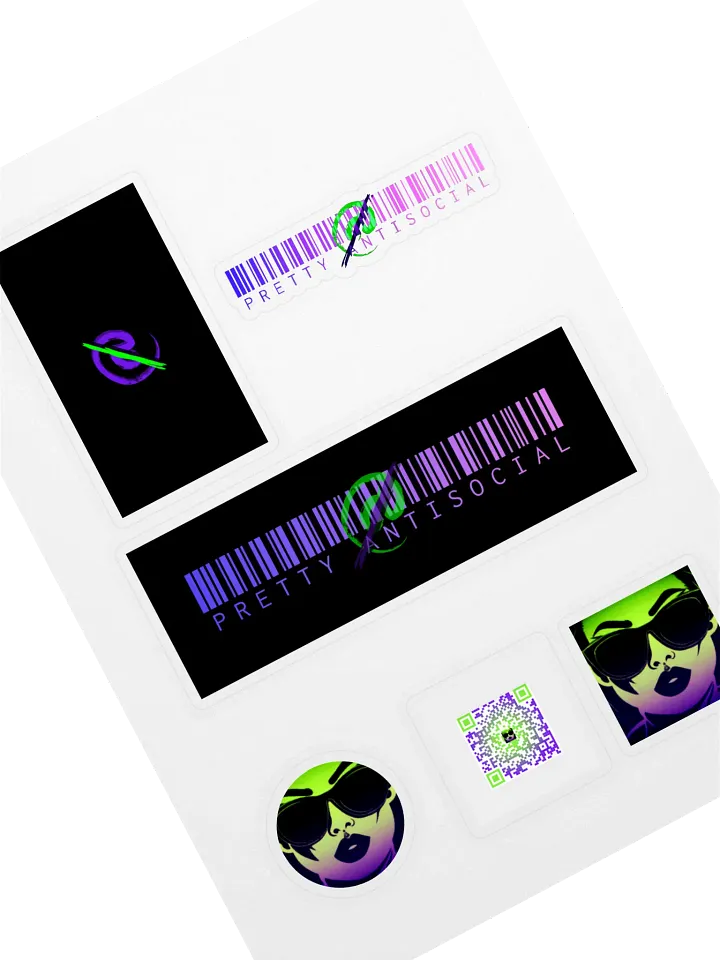 OG Pretty AntiSocial Logo Sticker Sheet product image (1)