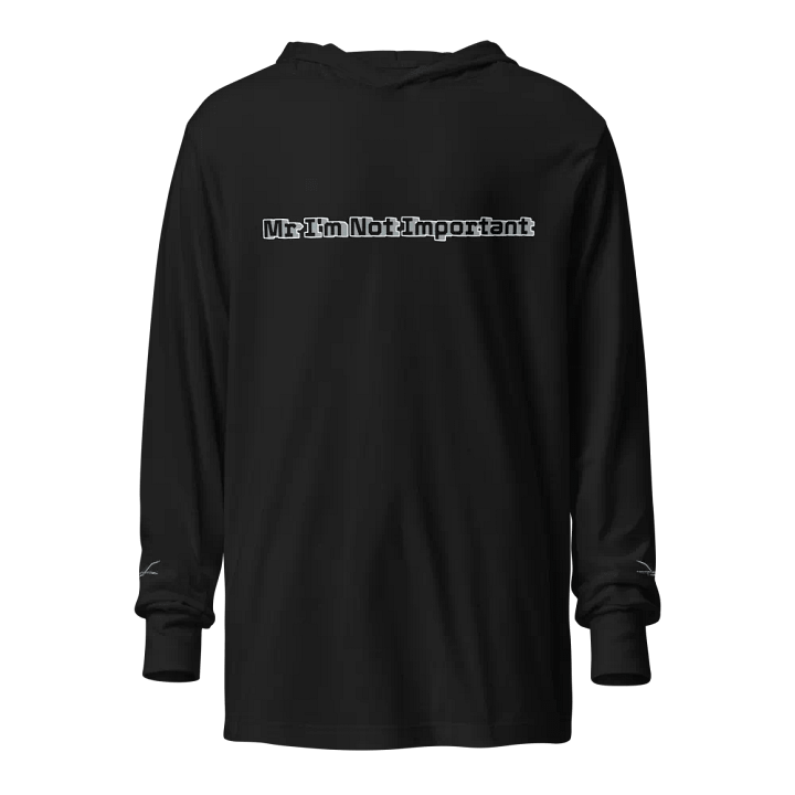 Unisex Hooded Long Sleeve Tee - Mr I'm Not Important product image (1)