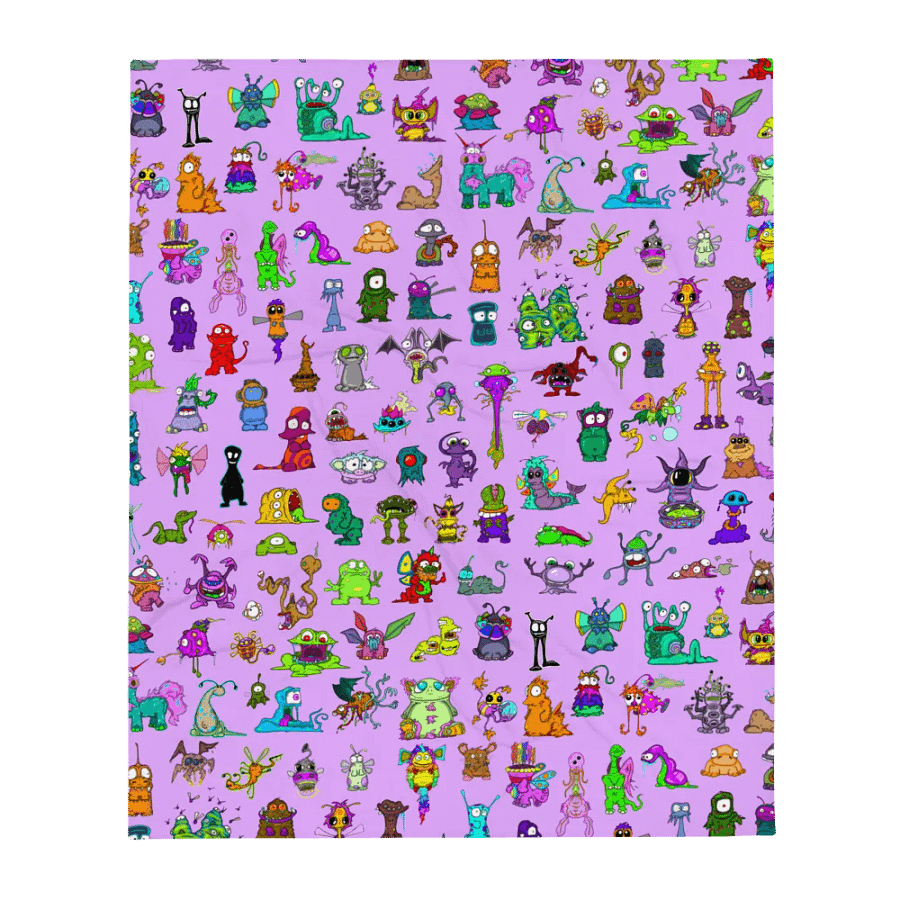 All Voidlings All The Time Blanket - Pink product image (2)