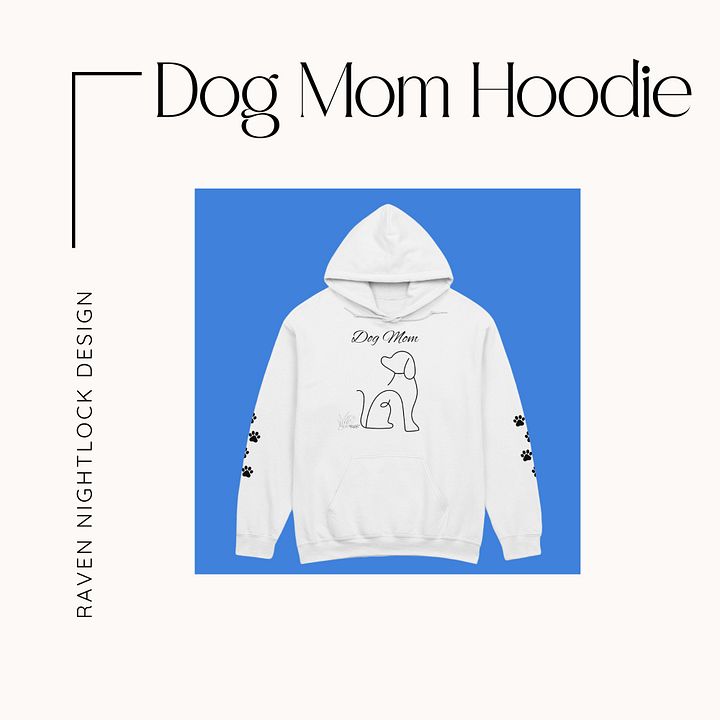 Dog Mom Line Art Hoodie product image (2)