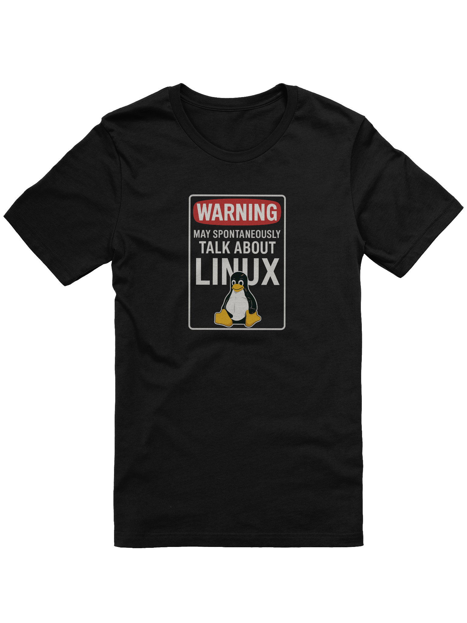 "May Spontaneously Talk About Linux" T-Shirt product image (1)