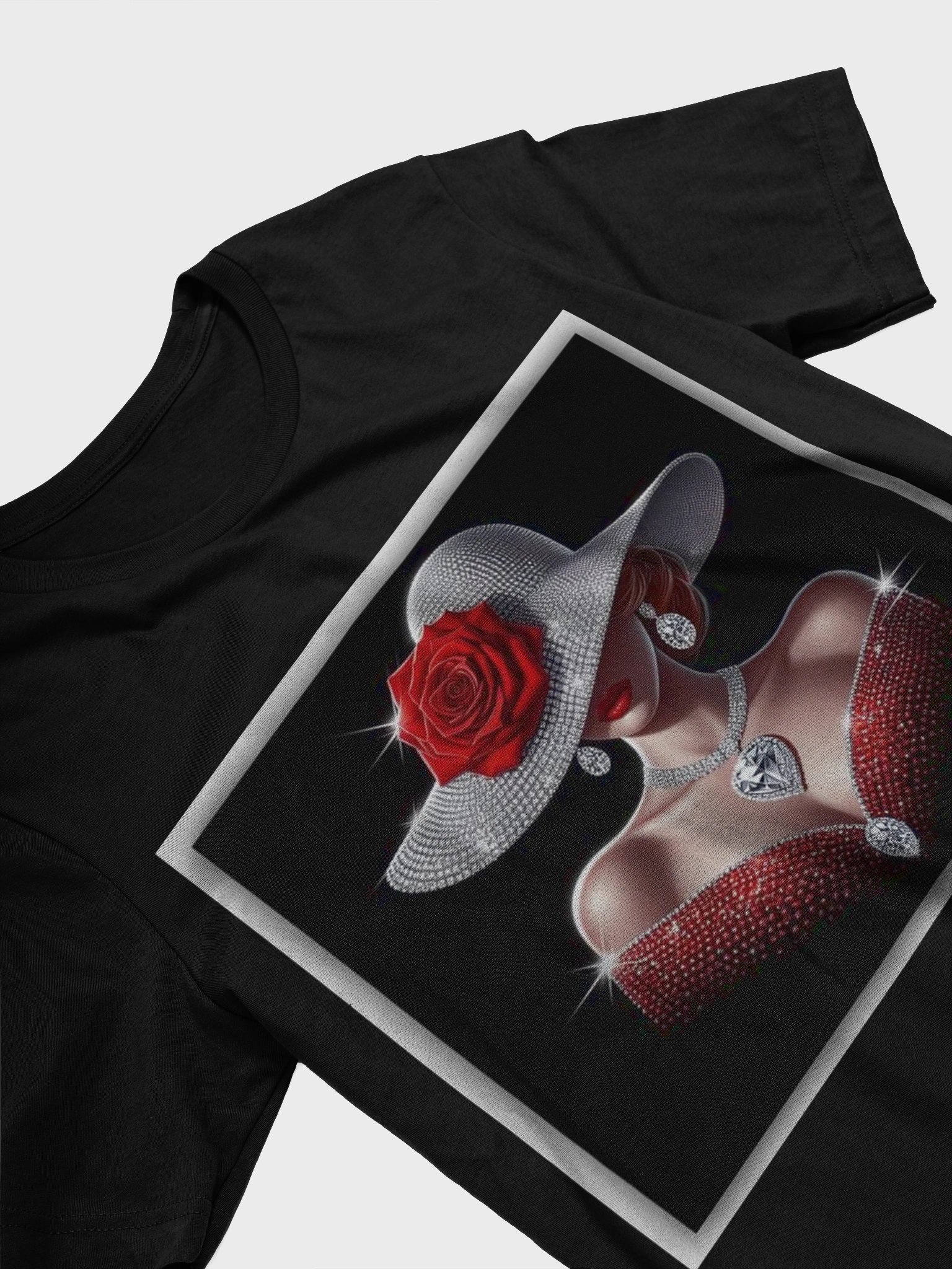 Glamour Rose Sparkle T-Shirt product image (2)