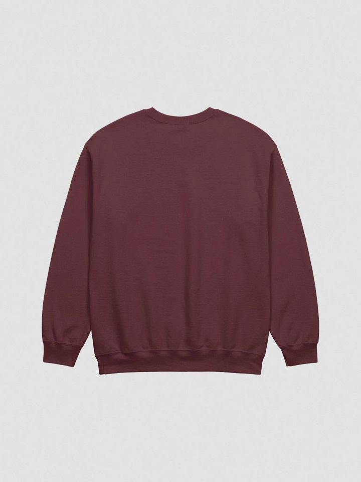 BUSY-BRAINED. (lg. design, red thread) embroidered crewneck product image (11)