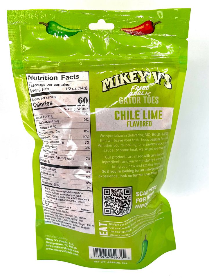 Mikey V's Gator Toes (Fried Crunchy Garlic) product image (2)