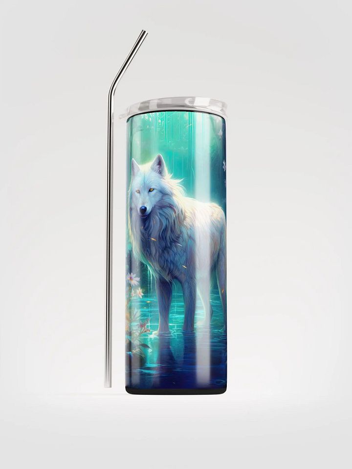 Mystic Forest Wolf Stainless Steel Tumbler product image (1)
