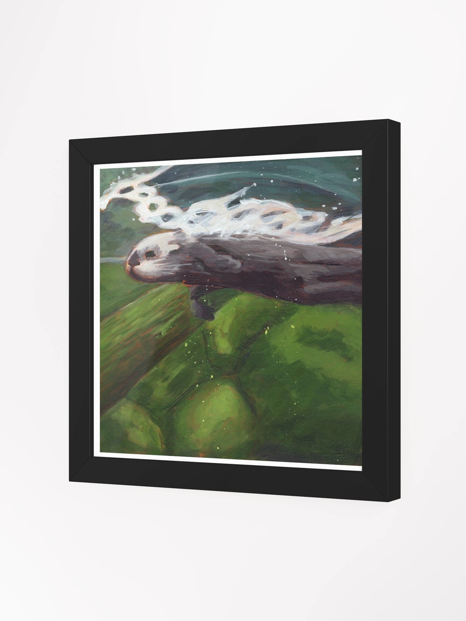 Smooth Glide Otter — Premium Matte Poster product image (6)