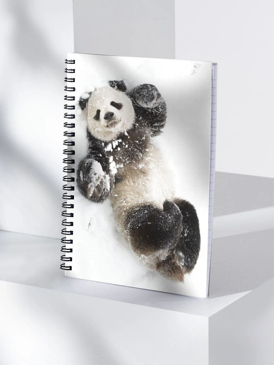 Snow Panda Spiral Notebook product image (3)