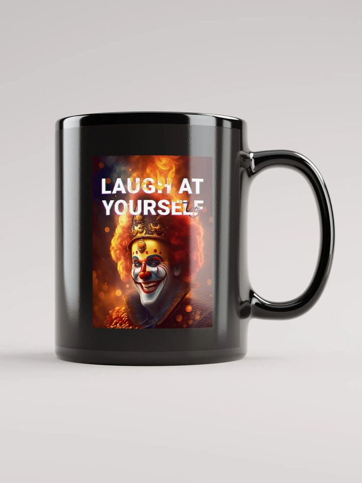 Laugh at yourself too - Clown in fire (front & back) product image (1)