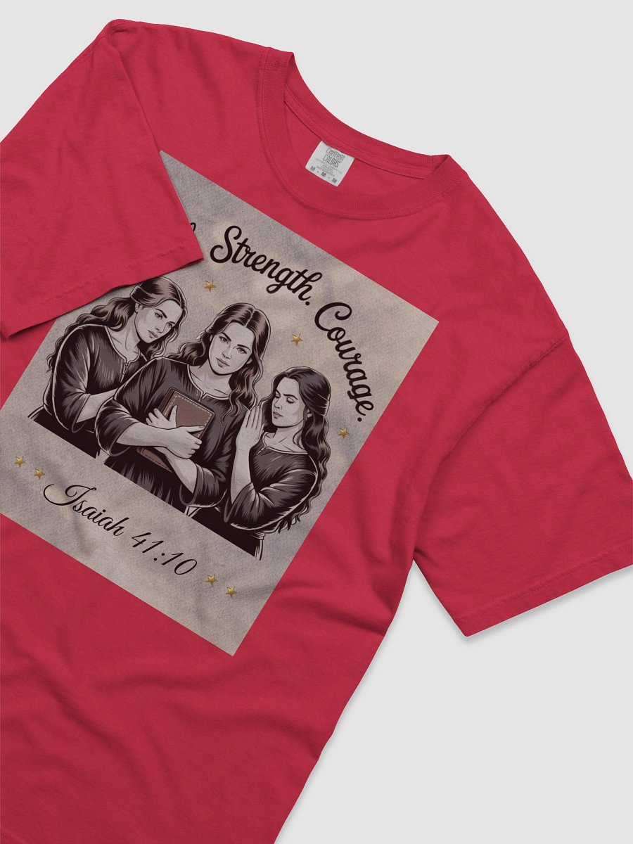 Faith Strength Courage Christin Comfort Tee product image (4)