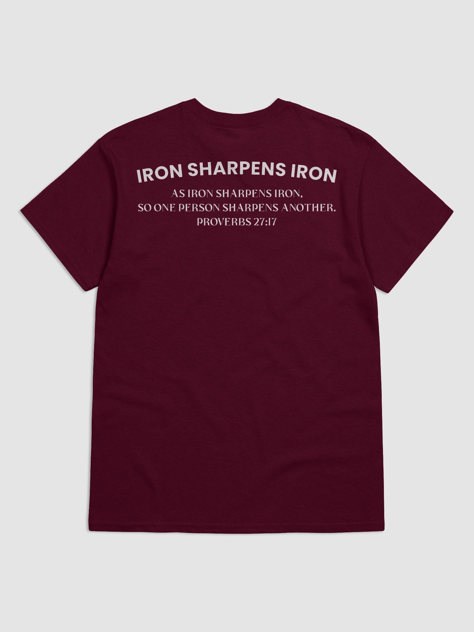 Beards for Jesus - Iron Sharpens Iron - White Logo product image (6)