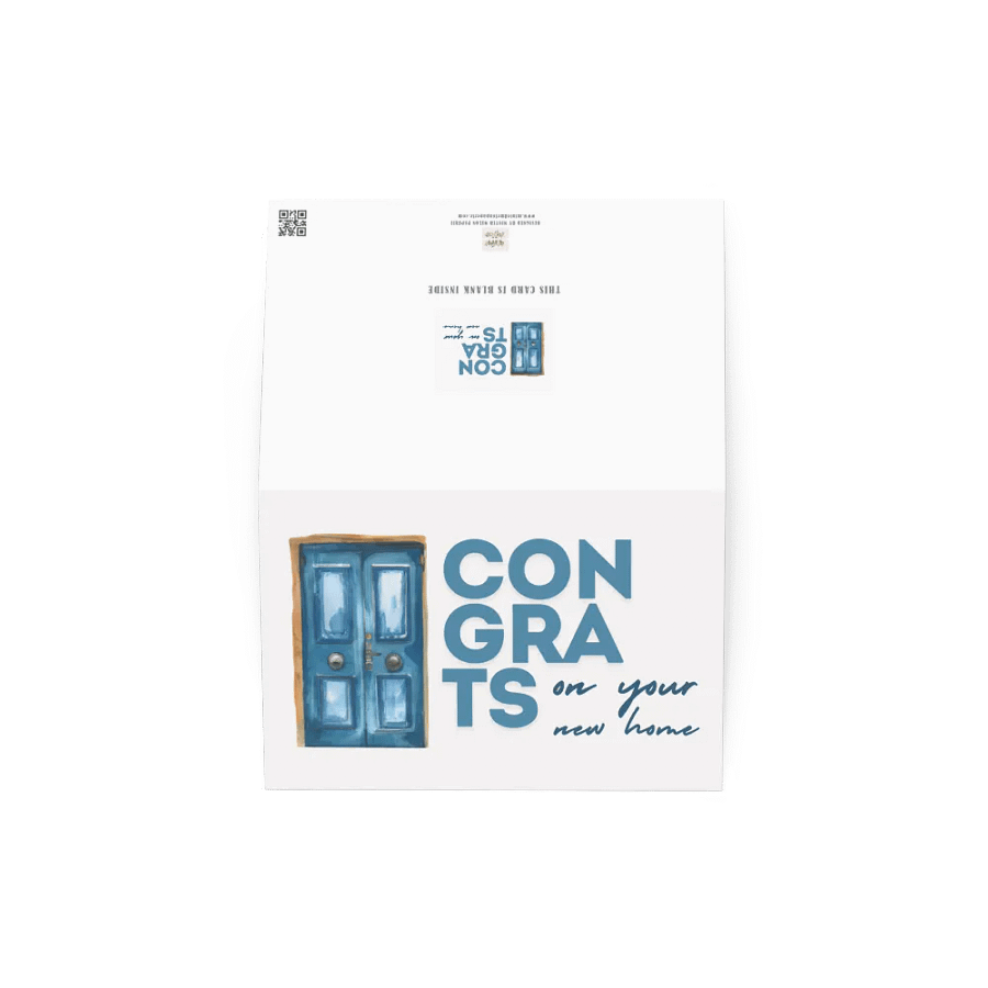 Blue Front Door Moving House Greeting Card product image (5)