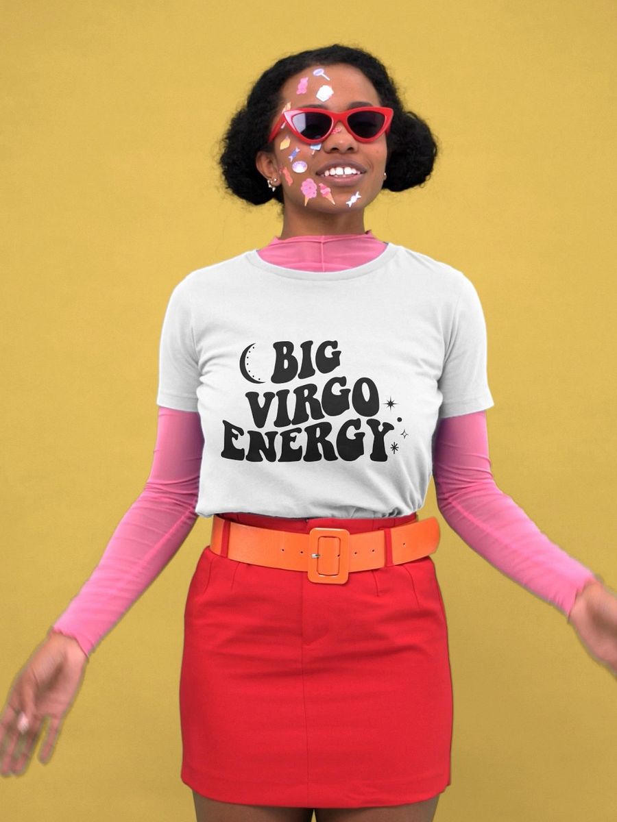 Big Virgo Energy T-Shirt (Black logo) product image (3)