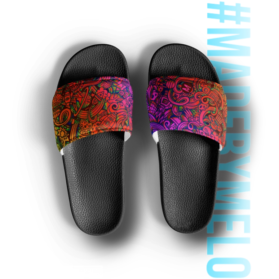 Rainbow Space Scribble - Men's Slides | #MADEBYMELO product image (2)