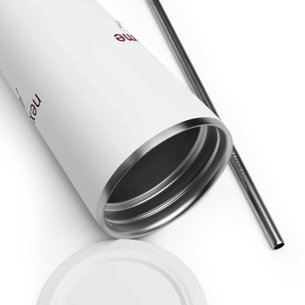 Insulated Tumbler Collection with Straw in Maroon Logotype product image (3)