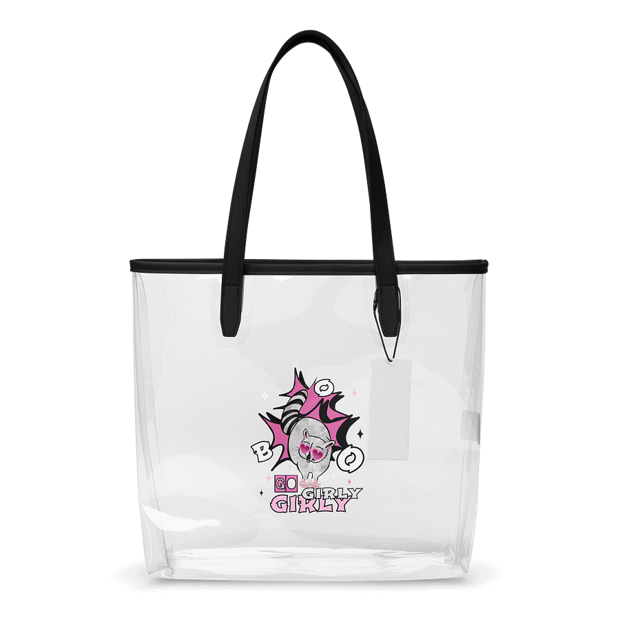 Girly Raccoon Clear Tote Bag product image (1)