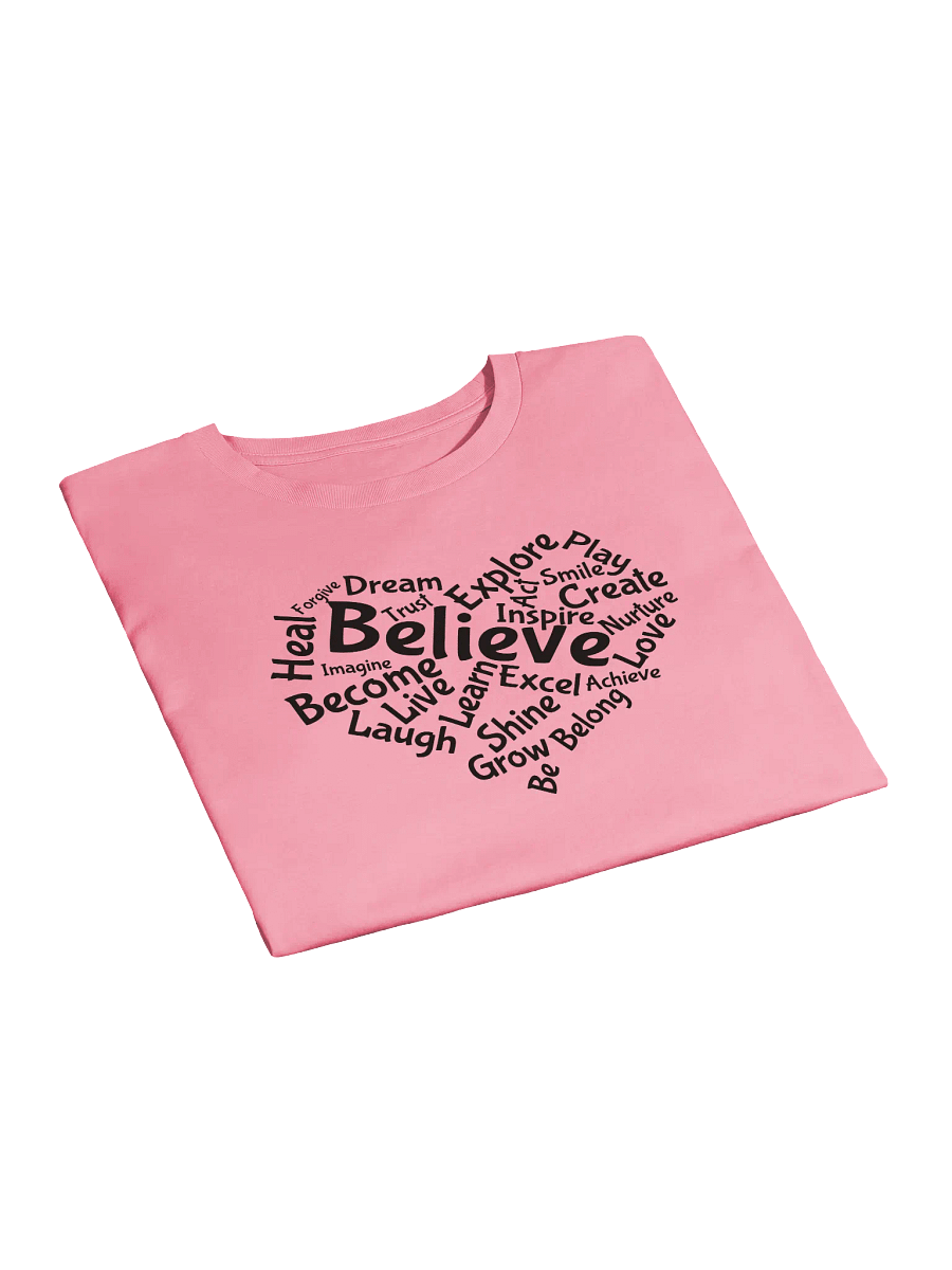 Motivational Heart Word Cloud Crop Top - Color product image (9)