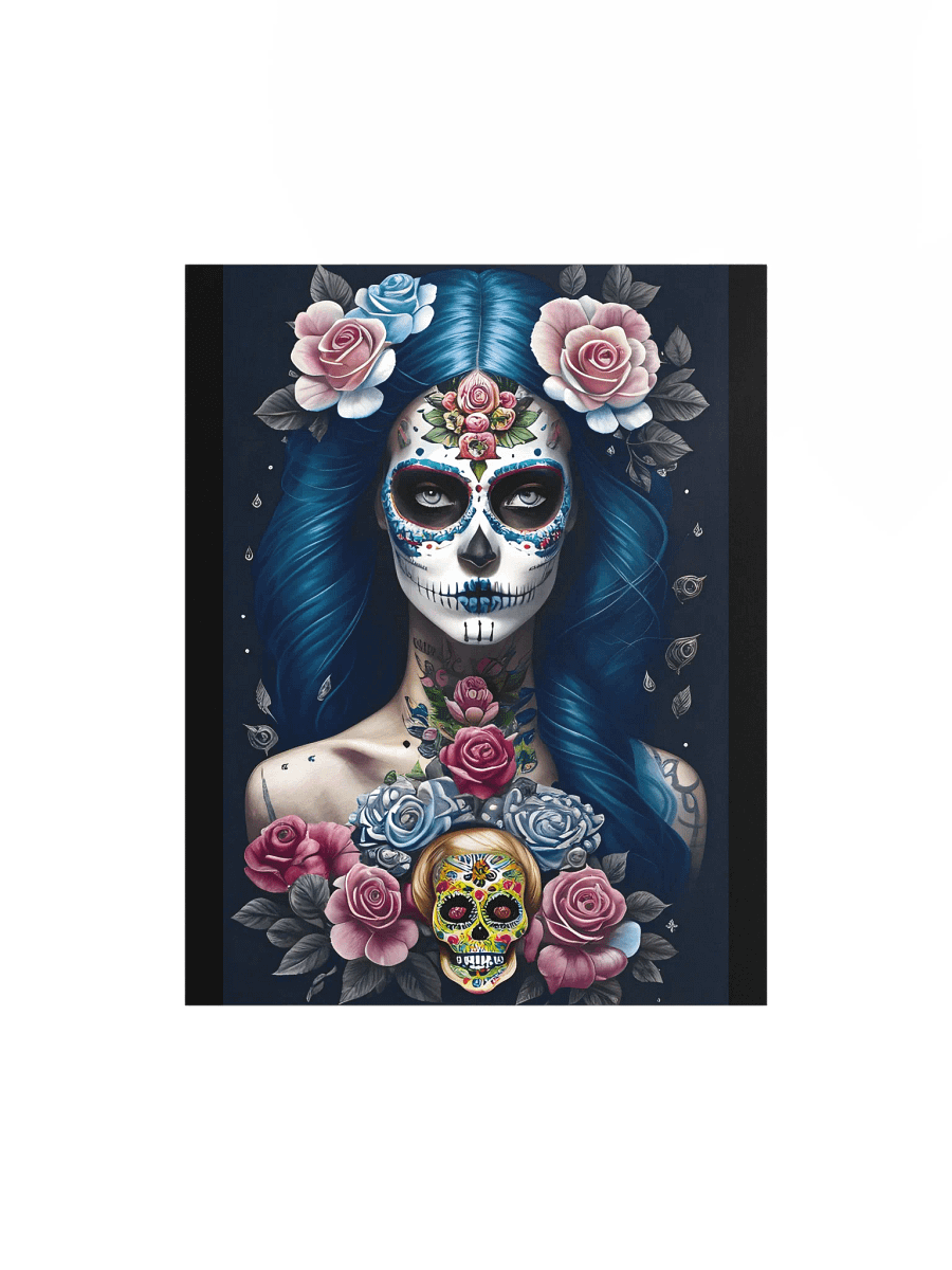 Sugar Skull Art - Striking Woman in Skull Makeup Poster product image (2)