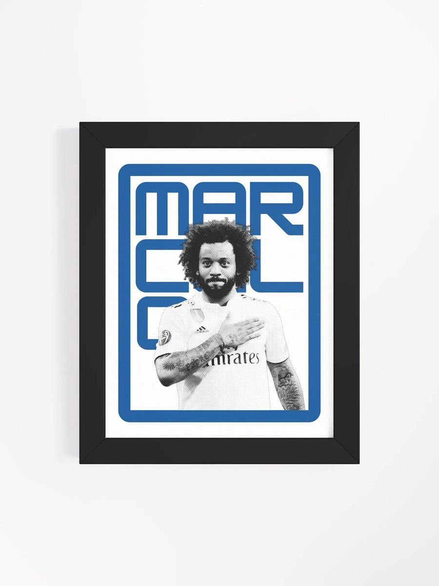 Marcelo BW Real Madrid Name Art Framed Print product image (4)