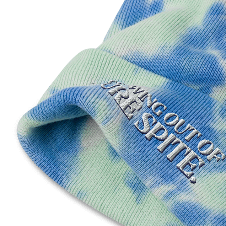 GROWING OUT OF PURE SPITE tie-dye beanie product image (8)
