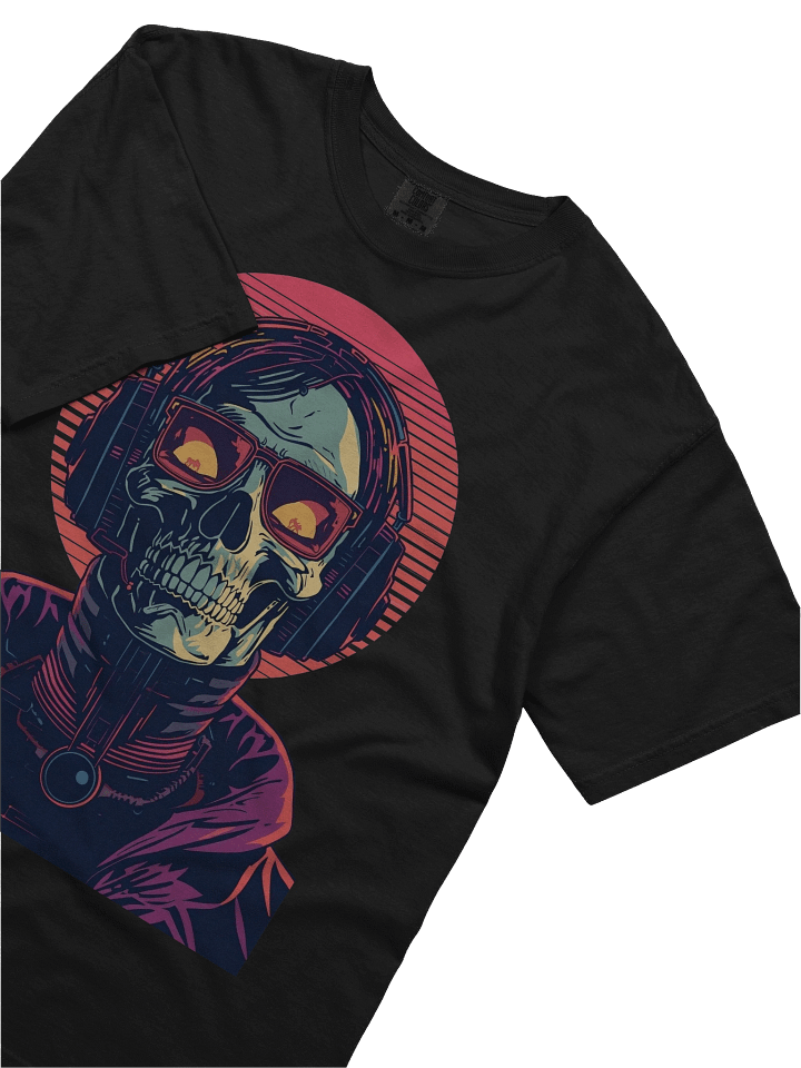 Neon DJ Skull Heavyweight T-Shirt product image (2)