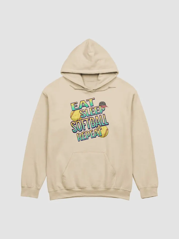Eat Sleep Softball Repeat Fanatic Hoodie product image (19)