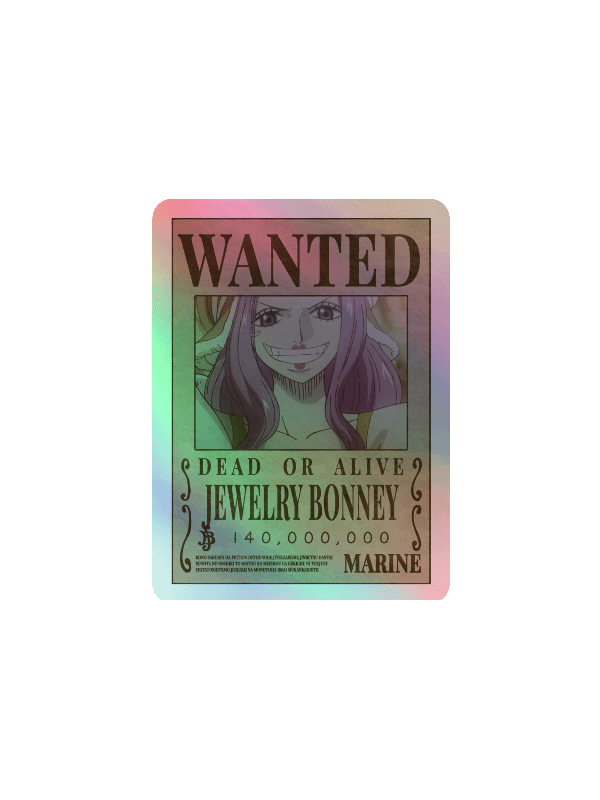 Jewelry Bonney Wanted Holographic Sticker Sheet product image (9)
