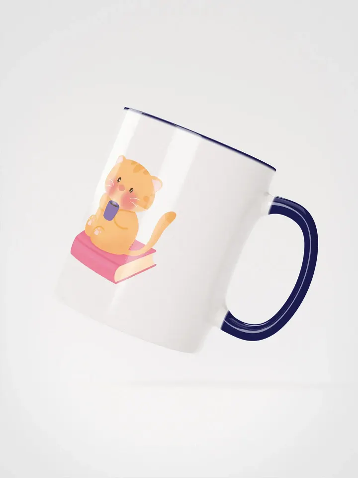 Books, Coffee & Cat Ceramic Mug product image (2)
