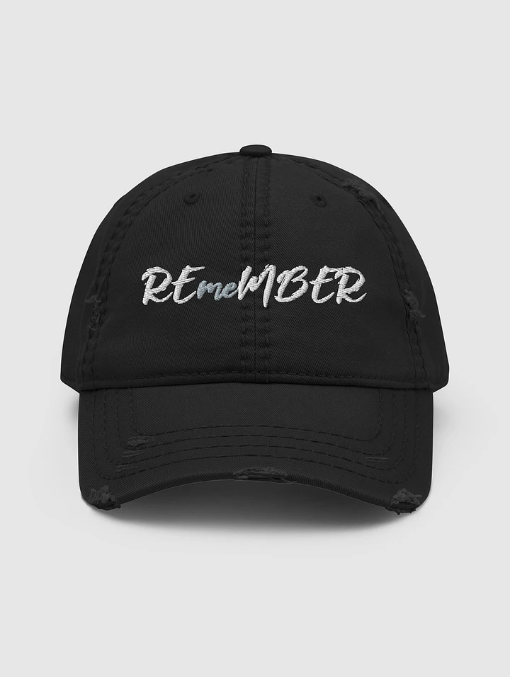 REmeMBER Distressed Dad Hat - Black product image (1)