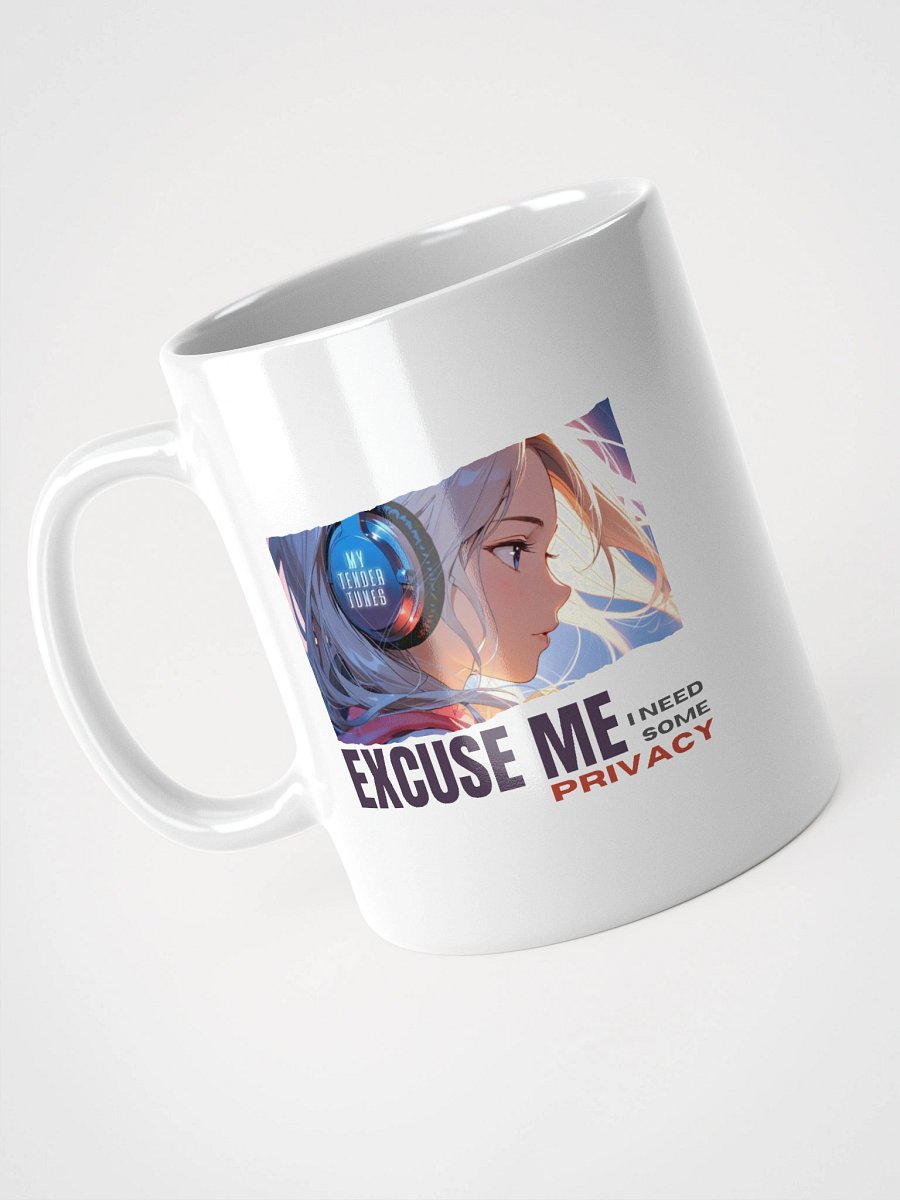 EXCUSE ME, I NEED SOME PRIVACY - Original Song Title White Glossy Ceramic Mug product image (3)