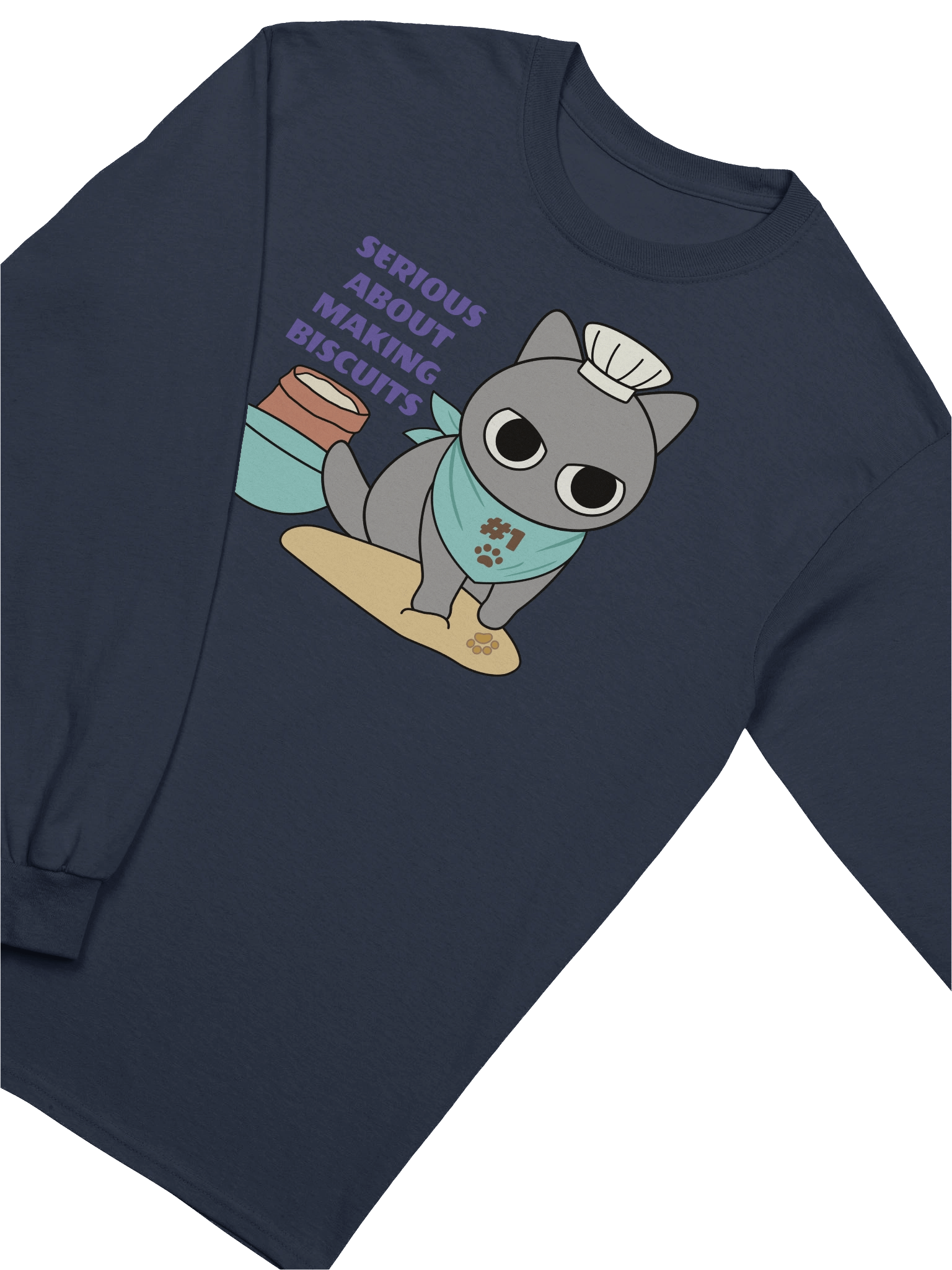 Biscuit Cat - Unisex Adult Long Sleeve T-shirt product image (3)